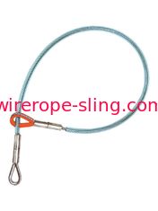 foulard de bride de câble métallique 5K câble métallique enduit de PVC de 6 pi avec des yeux de dé