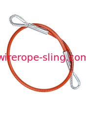 Divers arrêts de PVC de câble de dureté en acier enduite rouge d'impact pour la polyvalence