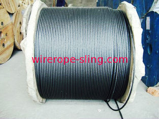 Câble métallique d'IWRC Pfv, corde résistante de rotation polymère solide de 8 x de 36 WS rempli