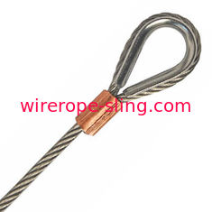 Dé dur de câble métallique, acier inoxydable de catégorie des câbles équipés de câble 316