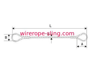 Bride de corde de fil d&#39;acier de 5mm - de 52mm avec la surface galvanisée / non galvanisée