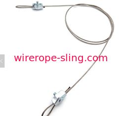Diamètre 1.5mm de bride de corde de fil d&#39;acier d&#39;éclairage avec la construction de la bride de vis 7 x 7