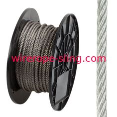 304 câble flexible d&#39;acier inoxydable 316 7 x 37 pour la marine / élevant