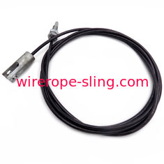 Le câble de fil du portable 5.0mm soulevant la couleur noire de brides avec le fil d&#39;U * 7 * 19/7 * 7