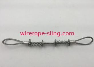 câble métallique de sécurité de 3.2mm et bride, bride galvanisée de fil d'acier avec la longueur de boucle