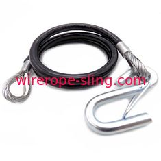 5 - norme de la longueur 4m Astm de bride de corde de fil d'acier de diamètre de 8mm pour la voiture d'entrave