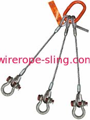 1" 3 - dé de bride de câble métallique de jambe pour boulonner le maillon de jonction oblong de dispositif d'accrochage d'ancre