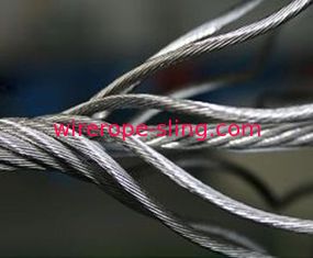 304/316 câble métallique de l'acier inoxydable 6X7+FC 1570MPa 1670MPa pour l'industrie chimique