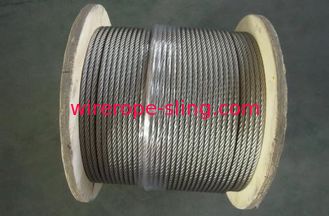 304/316 câble métallique de l'acier inoxydable 6X7+FC 1570MPa 1670MPa pour l'industrie chimique
