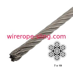 câble métallique d'acier inoxydable de 7X19 3mm pour l'architecture et le transport