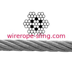 Les biens 304 ont galvanisé la corde en acier 7x7 pour le câble inoxydable Balustrading