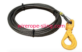 5/8" câbles de treuil de câble métallique et de bride de noyau de fibre avec l'individu de pivot fermant à clef des crochets