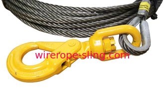 5/8" câbles de treuil de câble métallique et de bride de noyau de fibre avec l'individu de pivot fermant à clef des crochets