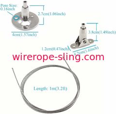 4 câble métallique d'acier inoxydable du kit de câblages de suspension de PCs 4mm pour la peinture de panneau d'affichage
