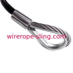 Brides simples de câble métallique d'acier inoxydable de jambe avec le crochet de verrou POUR le remorquage de remorque