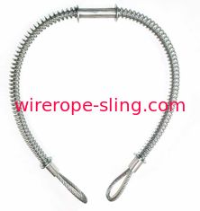 Double câble Whipcheck de sécurité de tuyau de marteau de Jack de bride de câble métallique 20-1/4 de la boucle X