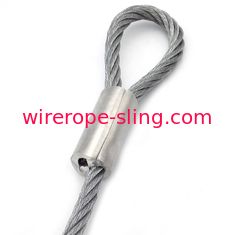 Tuyau d'élingue de levage de câble métallique de câble de sécurité de Whipcheck pour usiner 1/8" diamètre 125 livres par pouce carré
