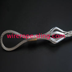Chaussette de tirage de traction principale de devoir de corde standard de fil d'acier pour le câble tirant la bride