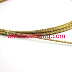 7 x 19 câble métallique de cuivre d'acier inoxydable du revêtement 8mm
