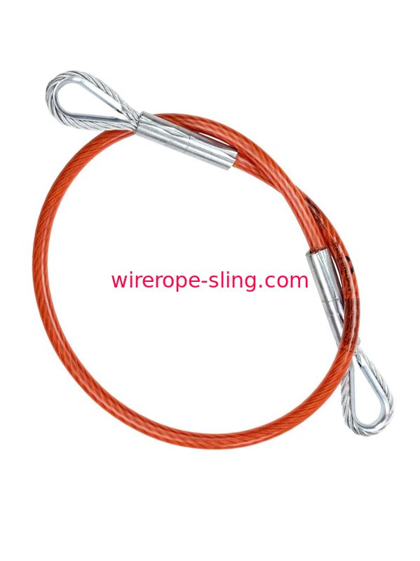 Divers arrêts de PVC de câble de dureté en acier enduite rouge d'impact pour la polyvalence