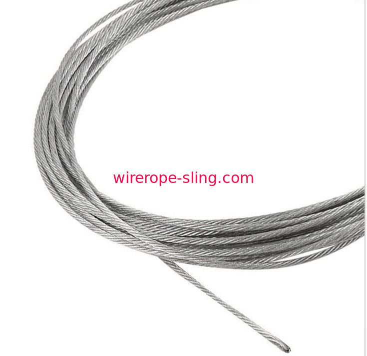 10 mètres de 2mm d'acier inoxydable de câble métallique de Cabel de fibre de fiabilité à haute résistance de noyau
