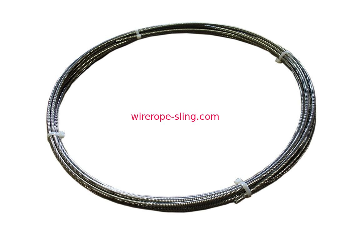 fil 302/304 de câble métallique de l'acier inoxydable 1x19 pour le calage, le levage et le Guying