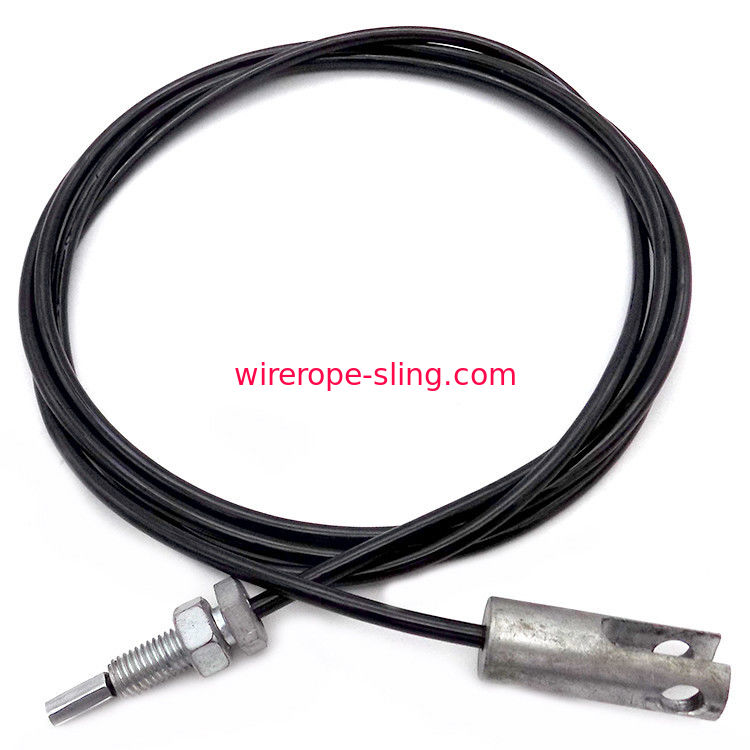 Le câble de fil du portable 5.0mm soulevant la couleur noire de brides avec le fil d&#39;U * 7 * 19/7 * 7