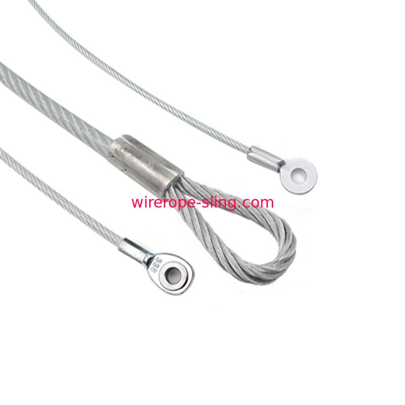 Bride standard de câble métallique d'Aisi de vacarme 800 - 1500mm avec la charge de rupture élevée