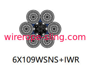 Câble de fil d&#39;acier d&#39;installation de forage de Ratory, corde résistante à la rotation de 6 x 109 Wsns