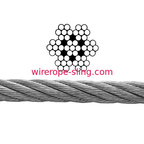Les biens 304 ont galvanisé la corde en acier 7x7 pour le câble inoxydable Balustrading