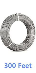 stainless steel cable 300 pieds