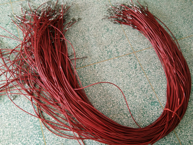 1/2/3/4/5/6/8mm white/red/blue color of nylon coated 316 stainless wire rope