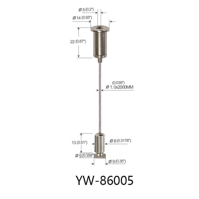 Lighting Hardware Linear Light Hanging System Adjustable YW86005 0