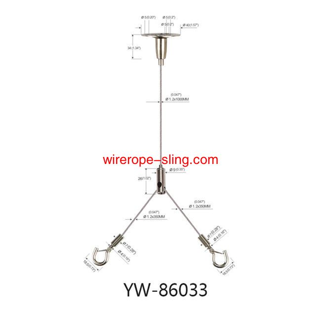 LED Panel lamp ceiling Cable LED Lamp suspension Kit Copper y - 86033